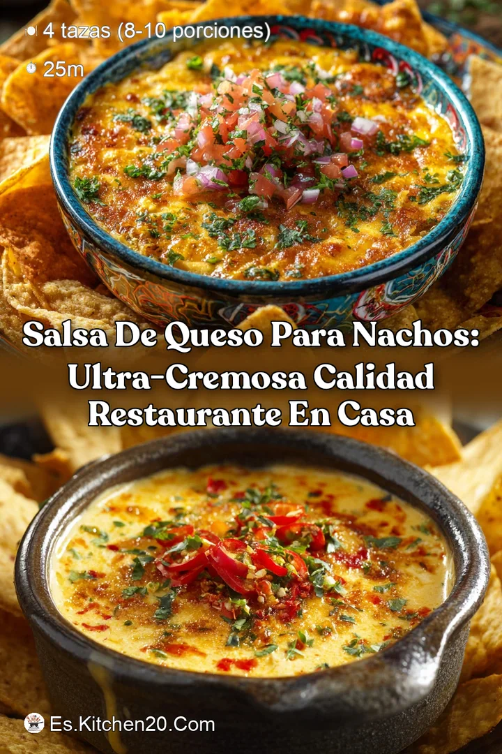 Salsa de queso para nachos: Ultra-cremosa calidad restaurante en casa
