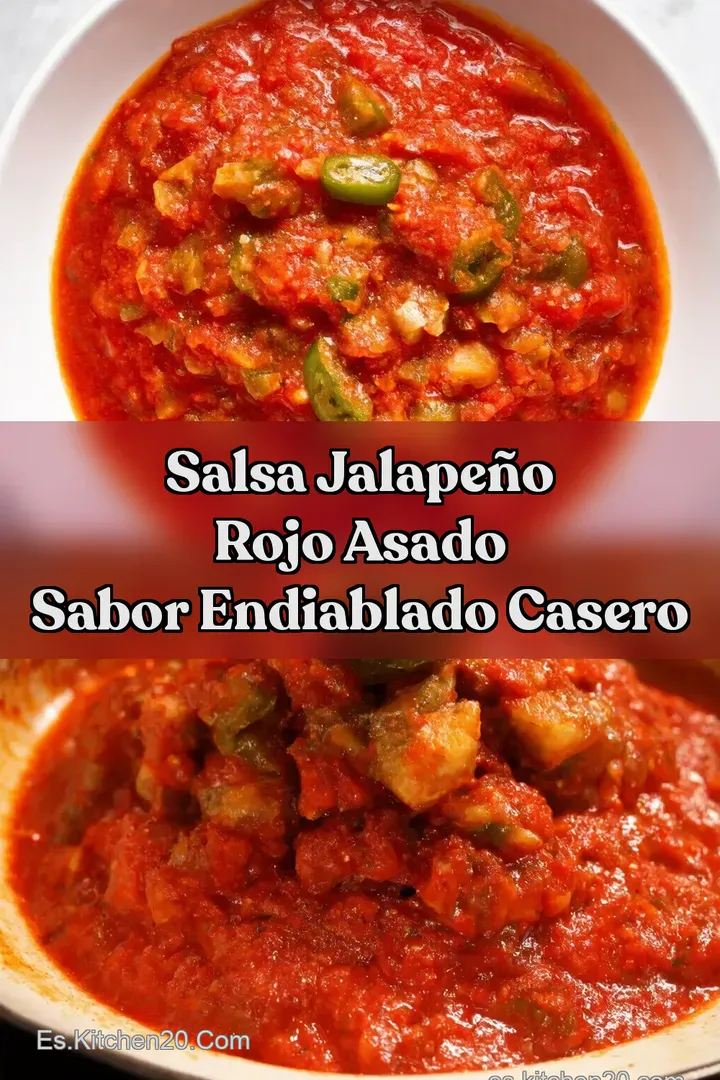 Salsa Jalape&ntilde;o Rojo Asado Sabor Endiablado Casero