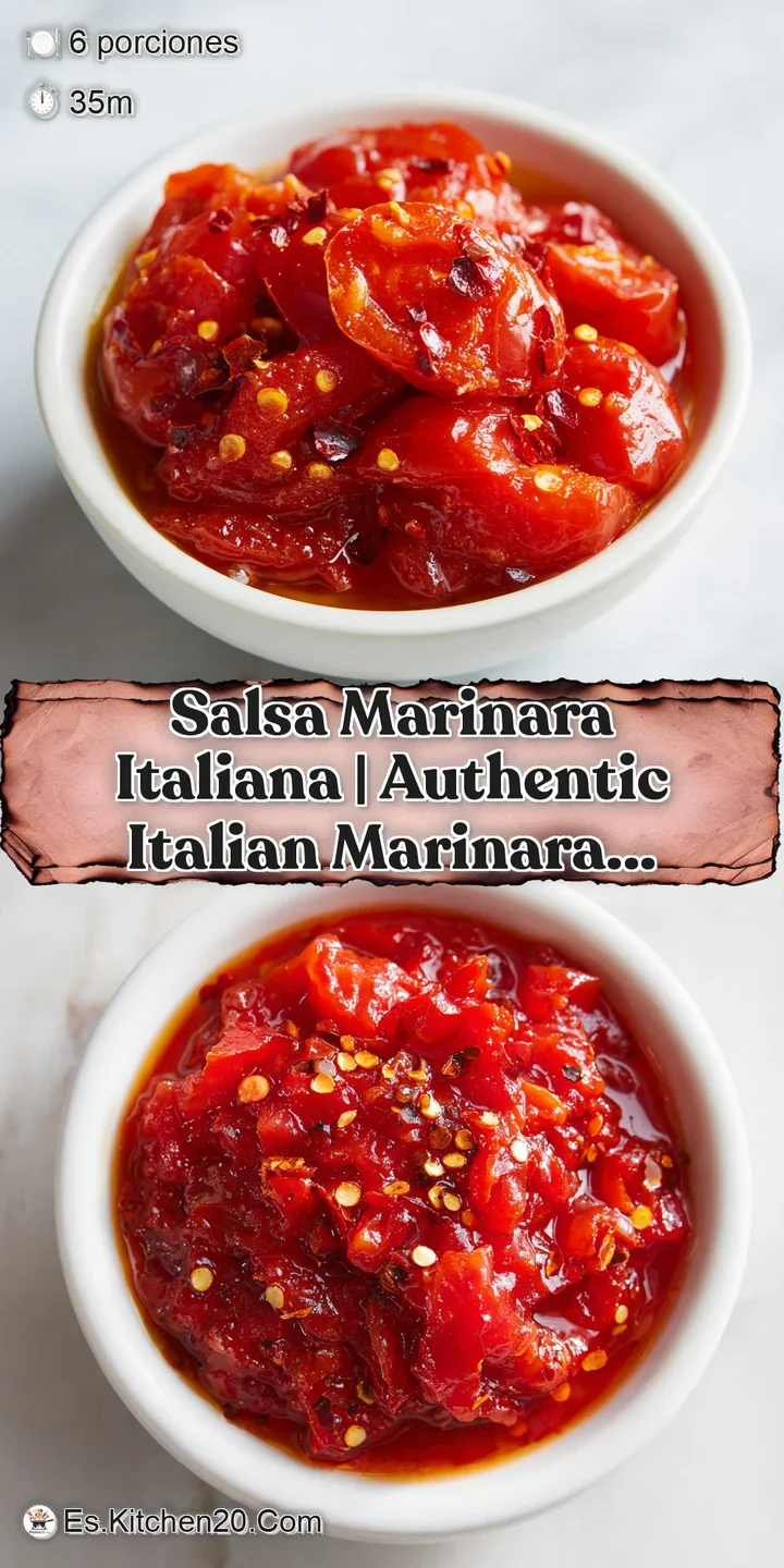 Primer plano de salsa de tomate caliente y espesa con burbujas, trozos r&uacute;sticos y una hoja de albahaca vibrante.