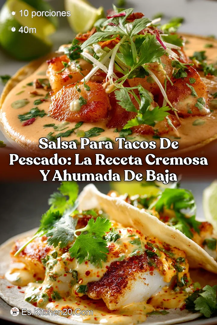 Salsa para Tacos de Pescado: La Receta Cremosa y Ahumada de Baja