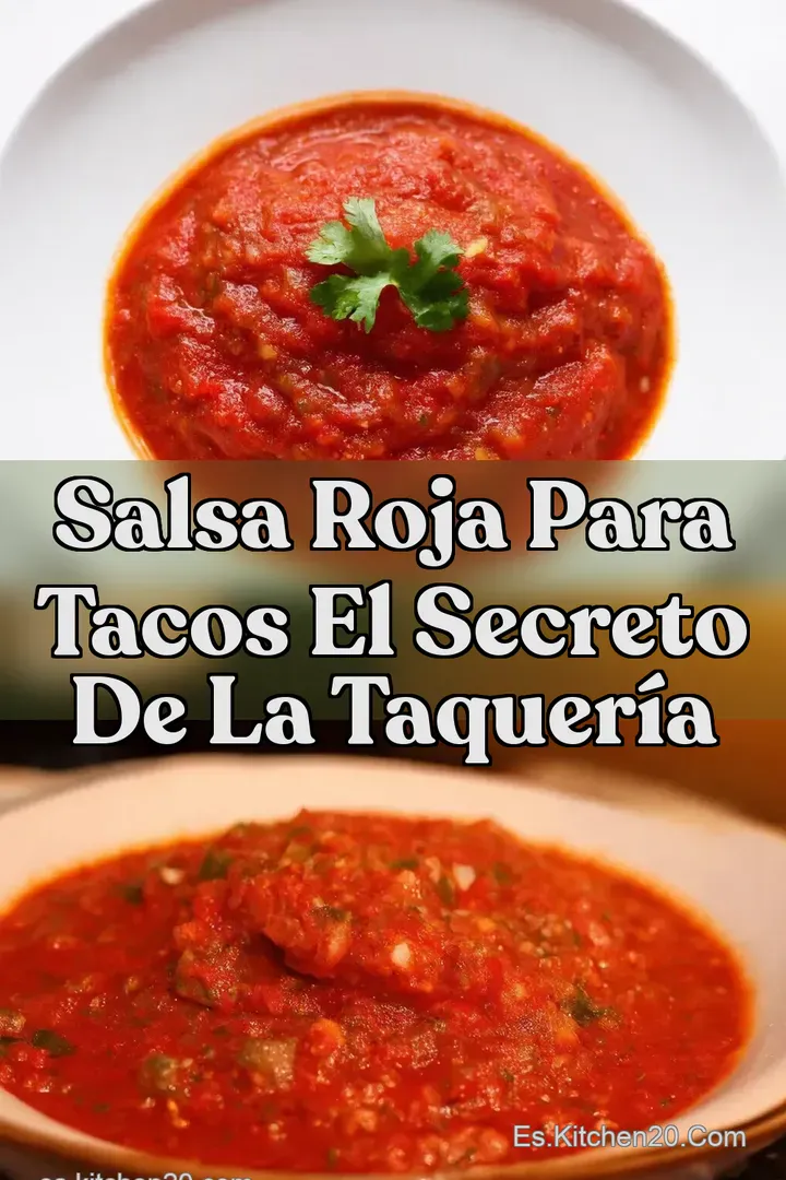 Salsa Roja Para Tacos El Secreto de la Taquer&iacute;a
