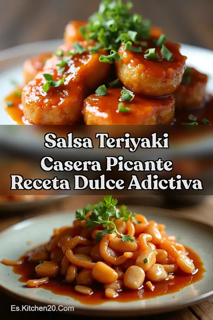 Salsa teriyaki casera picante Receta Dulce Adictiva