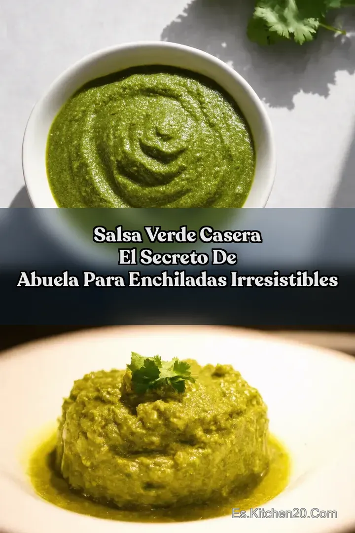Salsa Verde Casera El Secreto de Abuela para Enchiladas Irresistibles