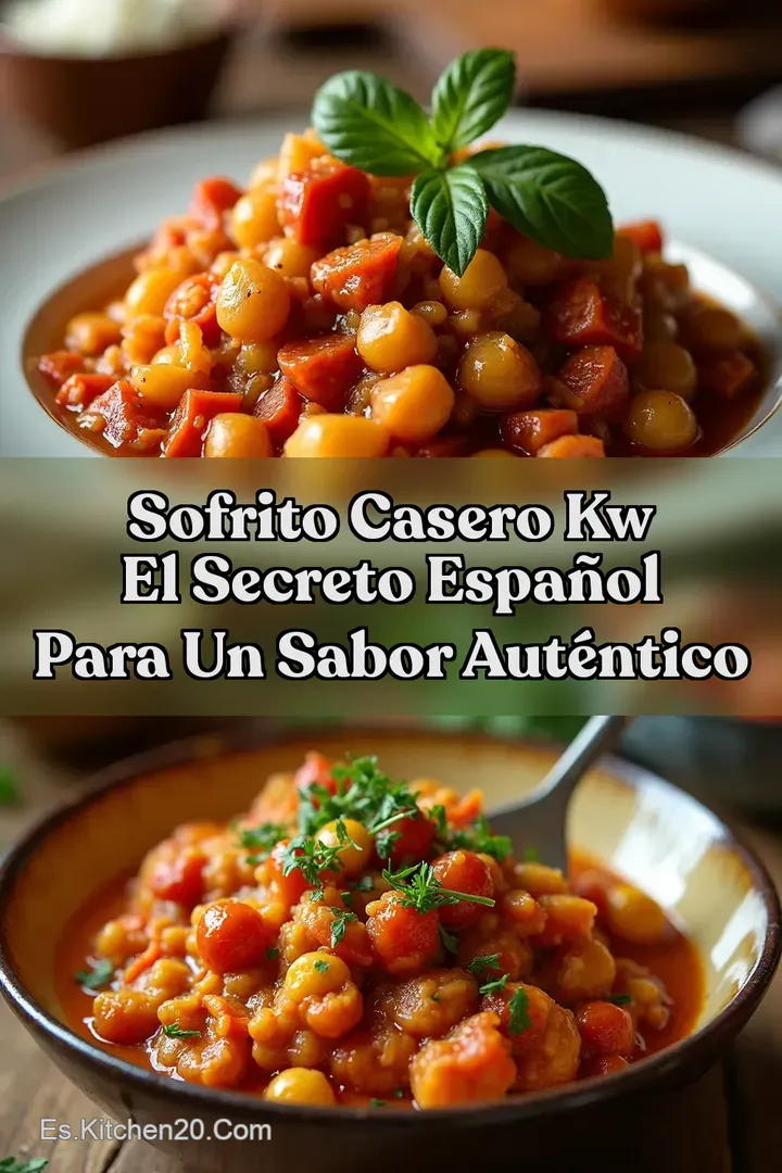 Sofrito Casero kw El Secreto Espa&ntilde;ol para un Sabor Aut&eacute;ntico