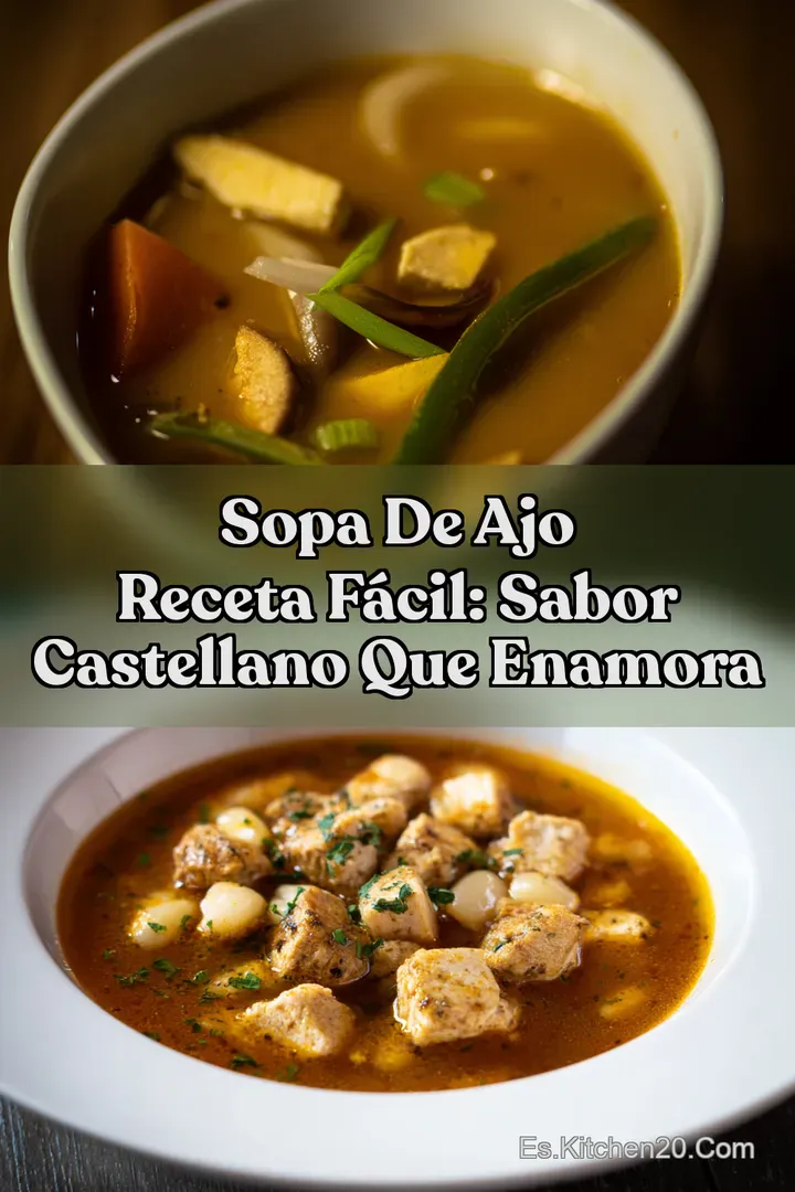 Sopa De Ajo Receta F&aacute;cil: Sabor Castellano Que Enamora