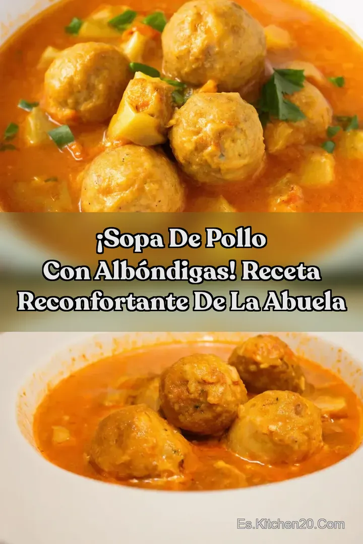 &iexcl;Sopa De Pollo Con Alb&oacute;ndigas! Receta Reconfortante De La Abuela