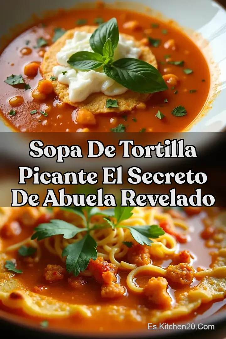 Sopa de Tortilla Picante El Secreto de Abuela Revelado