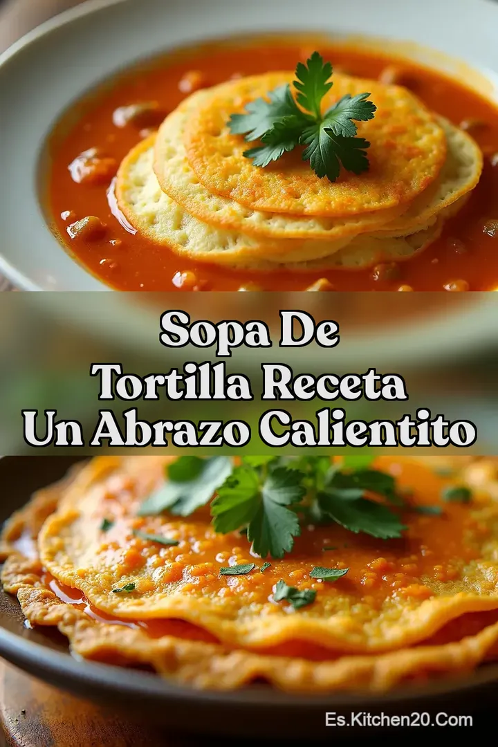 Sopa de Tortilla Receta Un abrazo calientito
