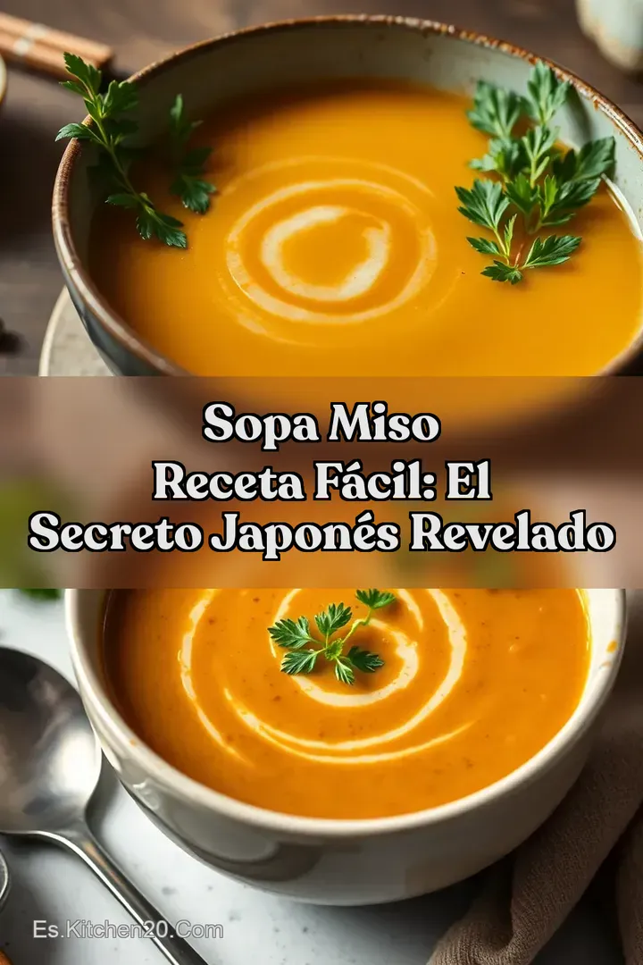 Sopa Miso Receta F&aacute;cil: El Secreto Japon&eacute;s Revelado