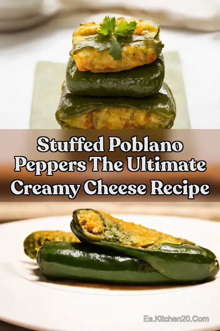 Stuffed Poblano Peppers The Ultimate Creamy Cheese Recipe