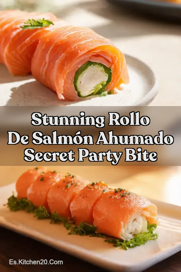 Stunning Rollo de Salm&oacute;n Ahumado Secret Party Bite
