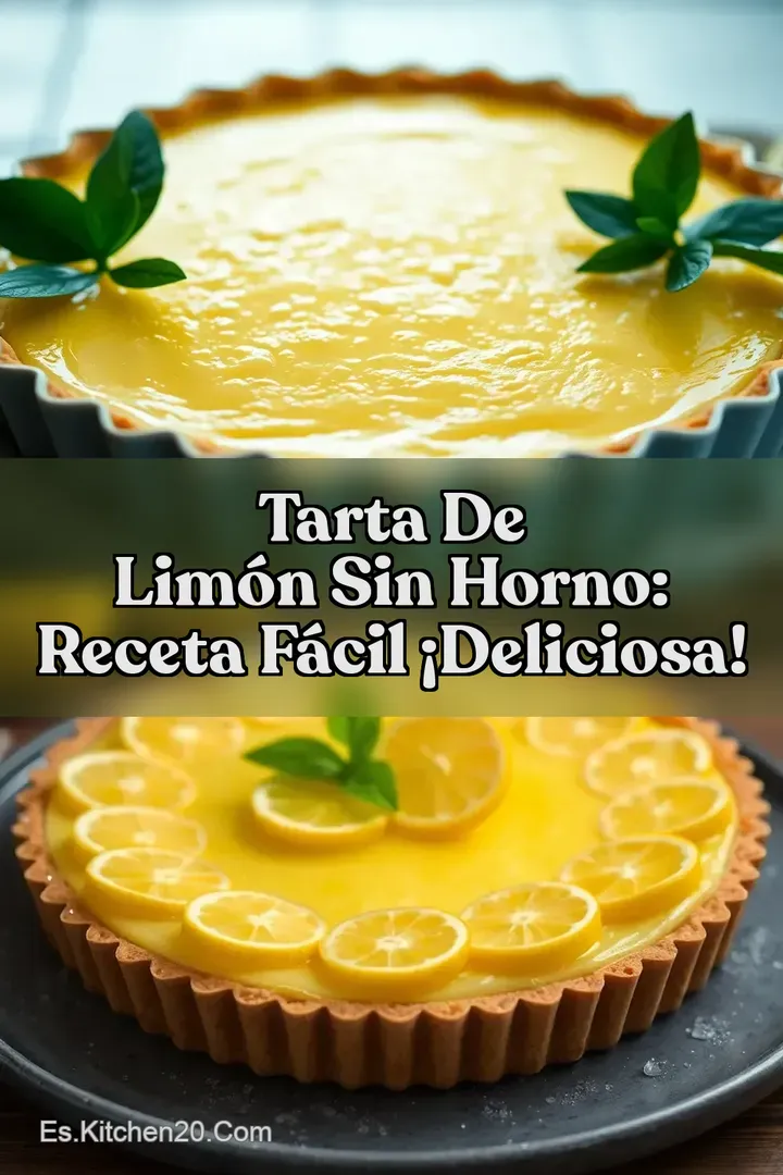 Tarta de Lim&oacute;n Sin Horno: Receta F&aacute;cil &iexcl;Deliciosa!