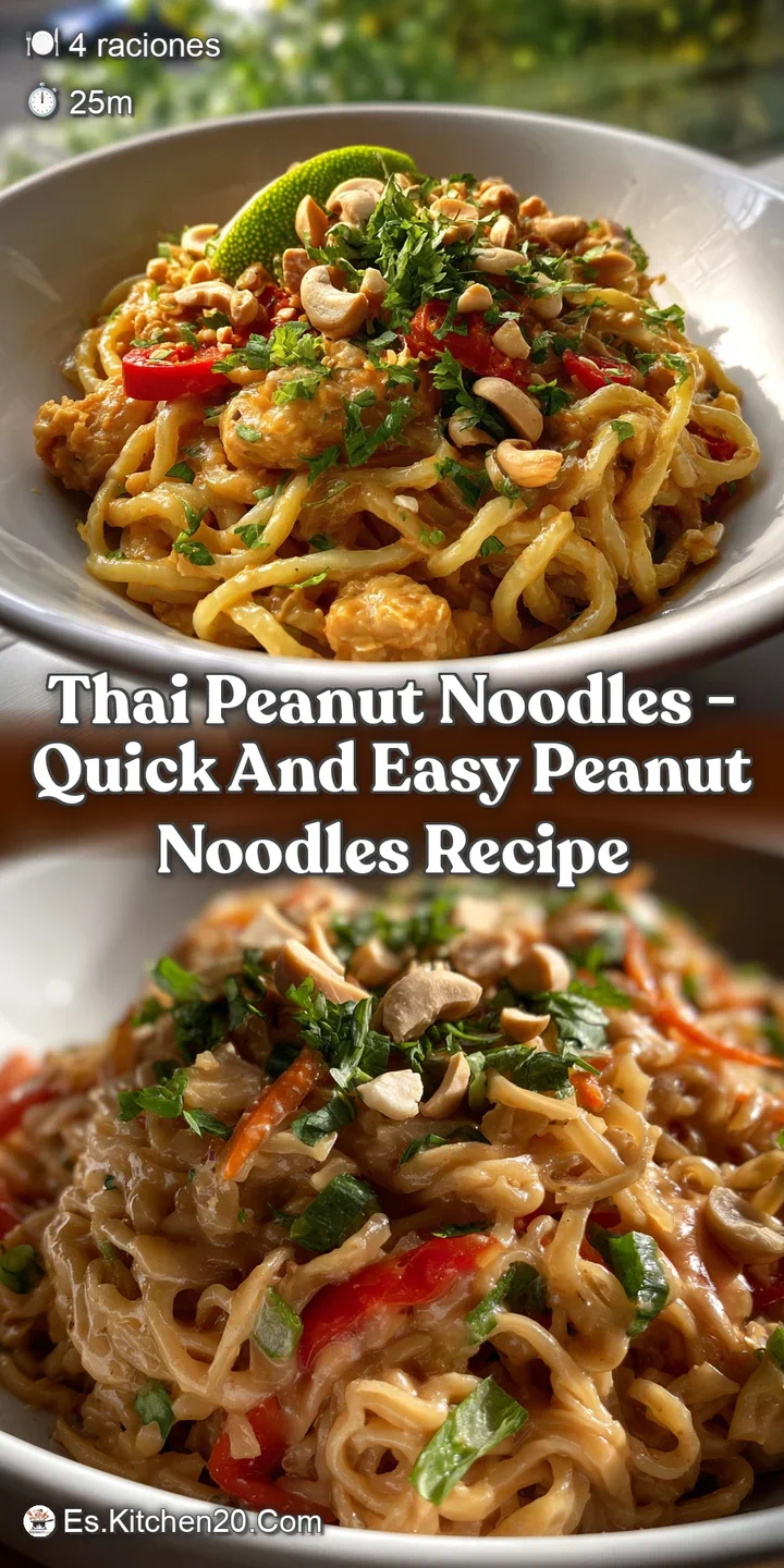 Thai Peanut Noodles - Quick and Easy Peanut Noodles Recipe