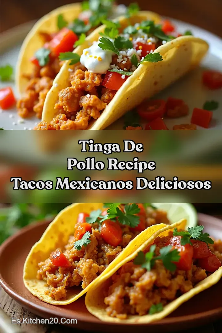 Tinga de Pollo Recipe Tacos Mexicanos Deliciosos
