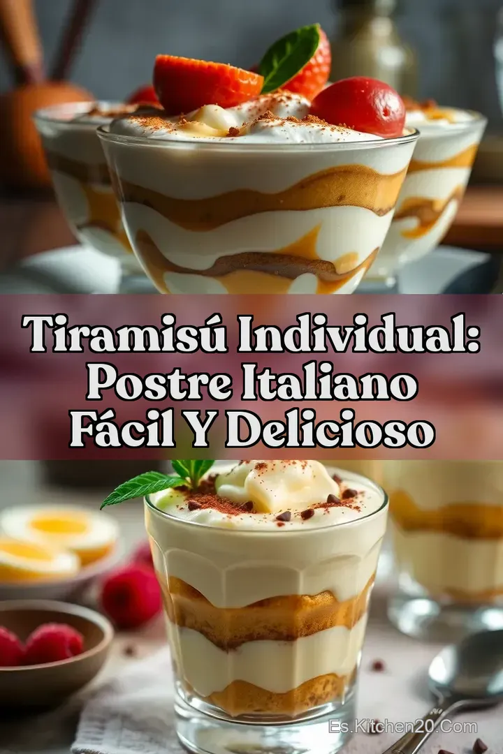 Tiramis&uacute; Individual: Postre Italiano F&aacute;cil y Delicioso