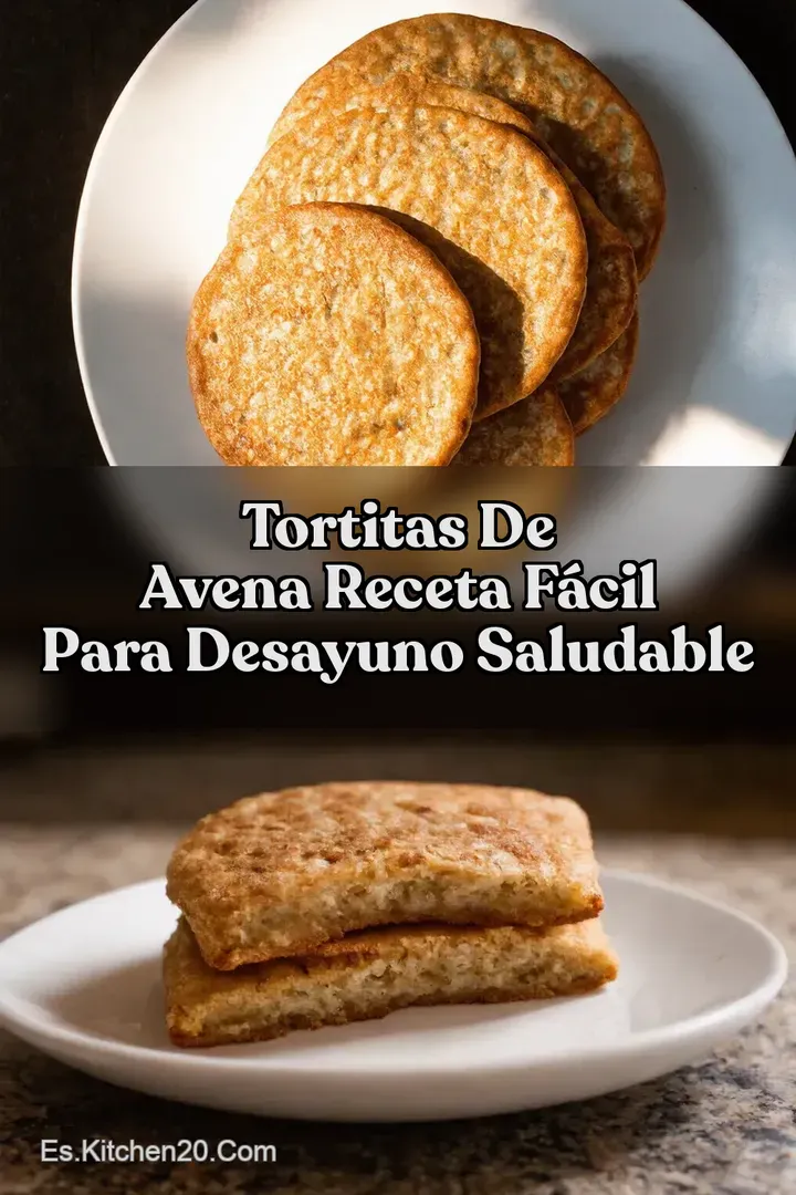 Tortitas de Avena Receta F&aacute;cil para Desayuno Saludable
