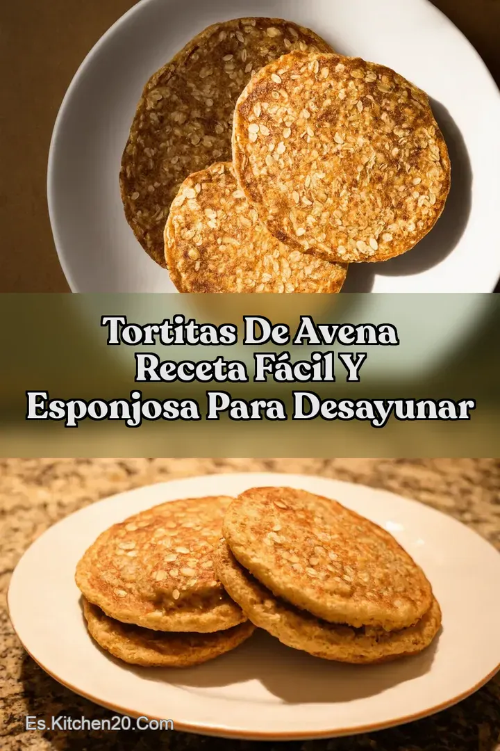 Tortitas de Avena Receta F&aacute;cil y Esponjosa Para Desayunar