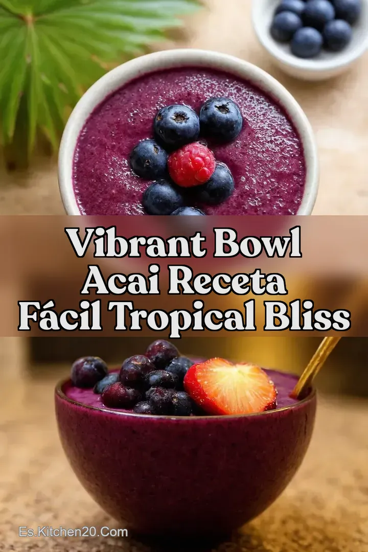 Vibrant Bowl Acai Receta F&aacute;cil Tropical Bliss