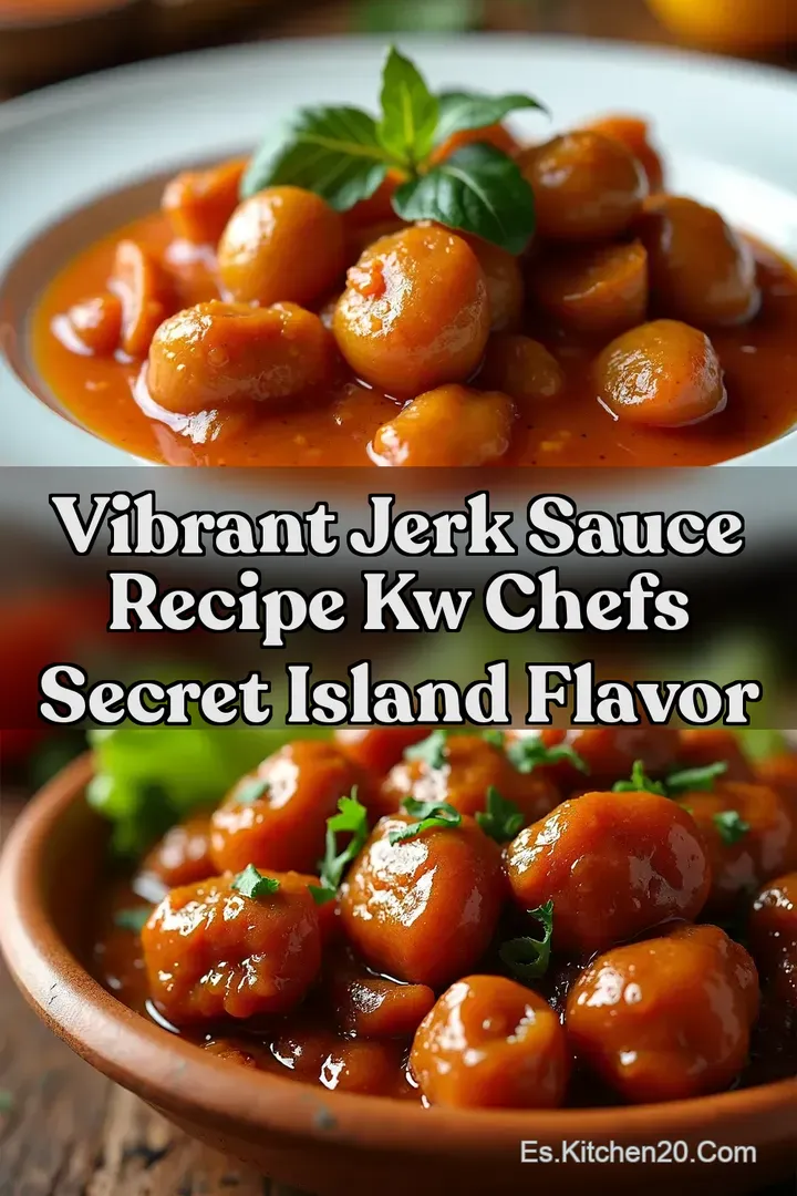 Vibrant Jerk Sauce Recipe kw Chefs Secret Island Flavor