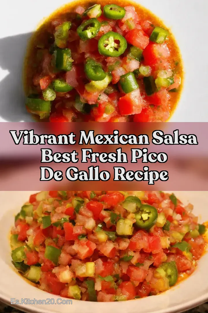 Vibrant Mexican Salsa Best Fresh Pico de Gallo Recipe