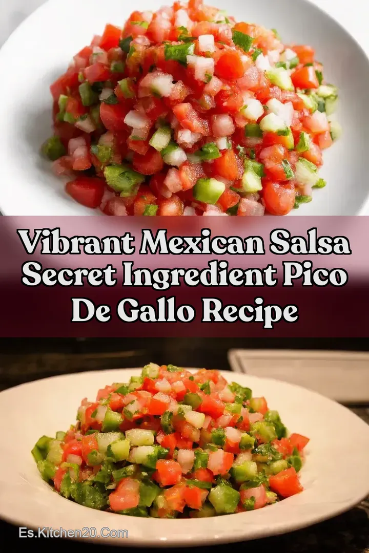 Vibrant Mexican Salsa Secret Ingredient Pico de Gallo Recipe