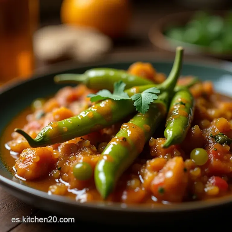 Achar De Chiles Verdes Hari Mirch Ka Achar El Encurtido Picante Y Arom&aacute;tico Estilo Casero presentation