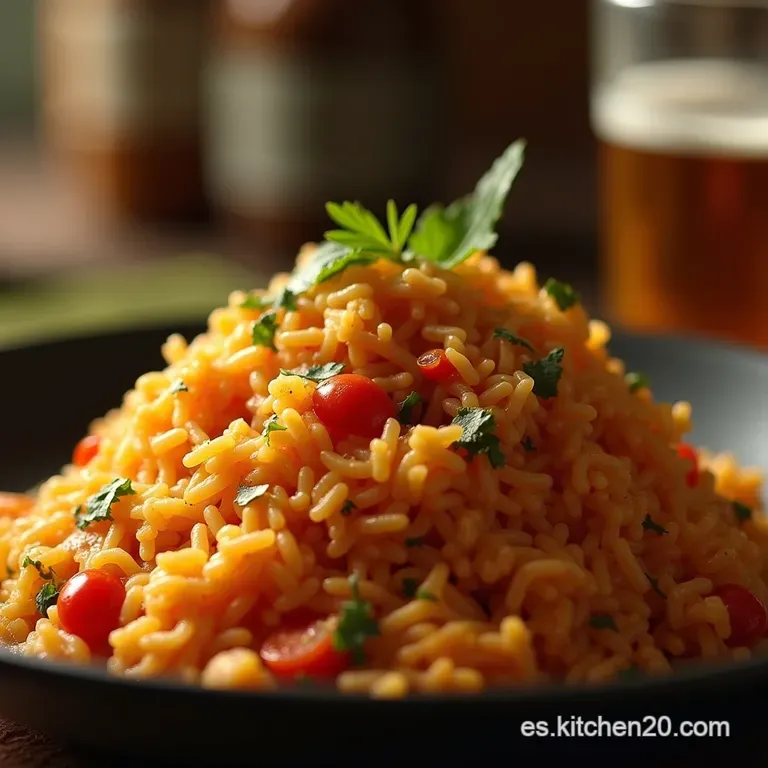 Arroz Jollof Nigeriano El Rey Del Sabor Con Base De Tomate Ahumado presentation