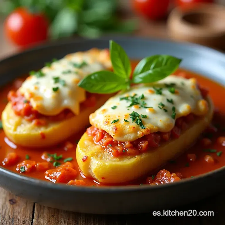 Berenjenas Rellenas con Sofrito Cl&aacute;sico y Queso