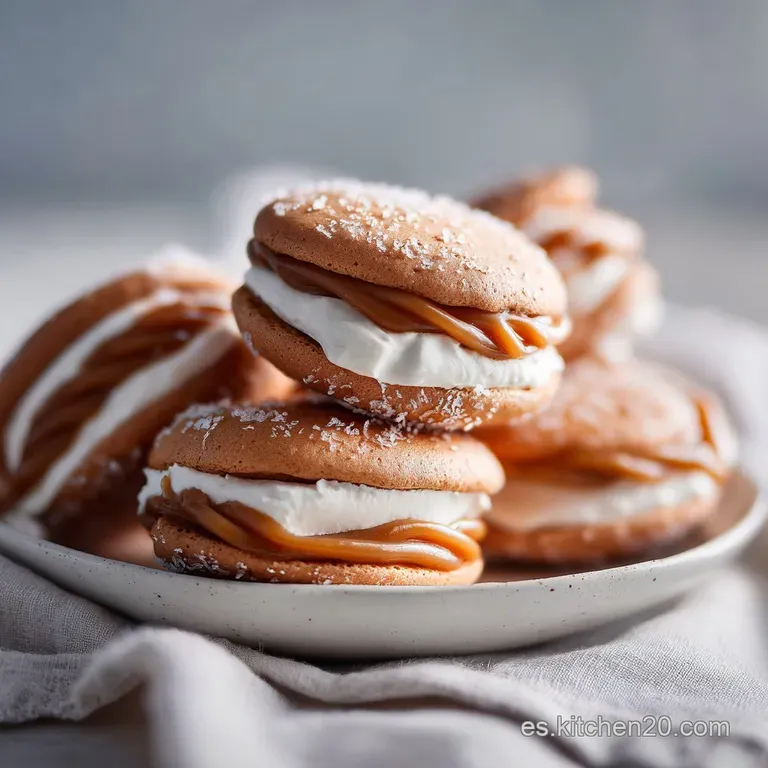 Bizcochos de Caramelo Salado: Cacao y Relleno Sedoso