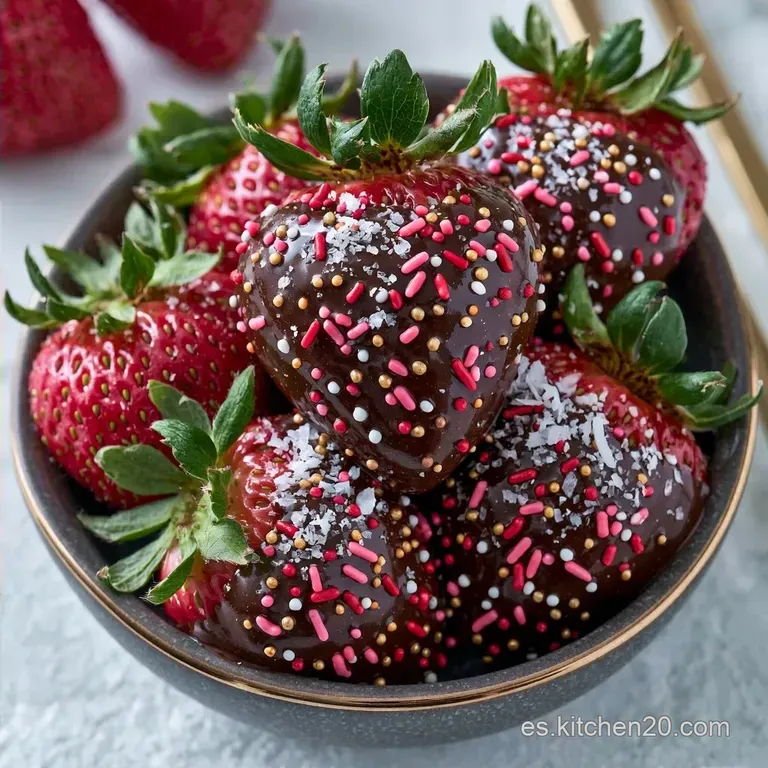 Bocaditos De Fresas Con Chocolate Semi-Amargo