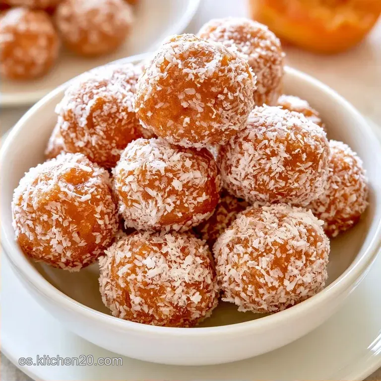 Bocaditos De Frutas Energéticos con Coco