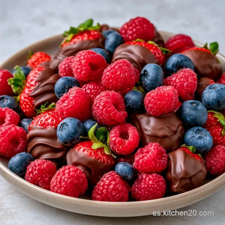 Bocaditos Fruta Chocolate con Chocolate Negro
