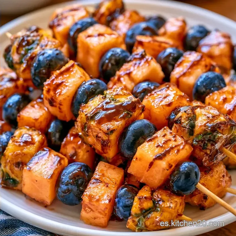 Brochetas De Frutas Coloridas en 15 Minutos