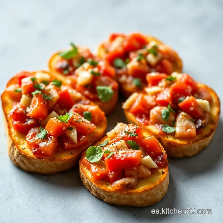 Bruschettas Fiesta: Tres Sabores Deliciosos presentation