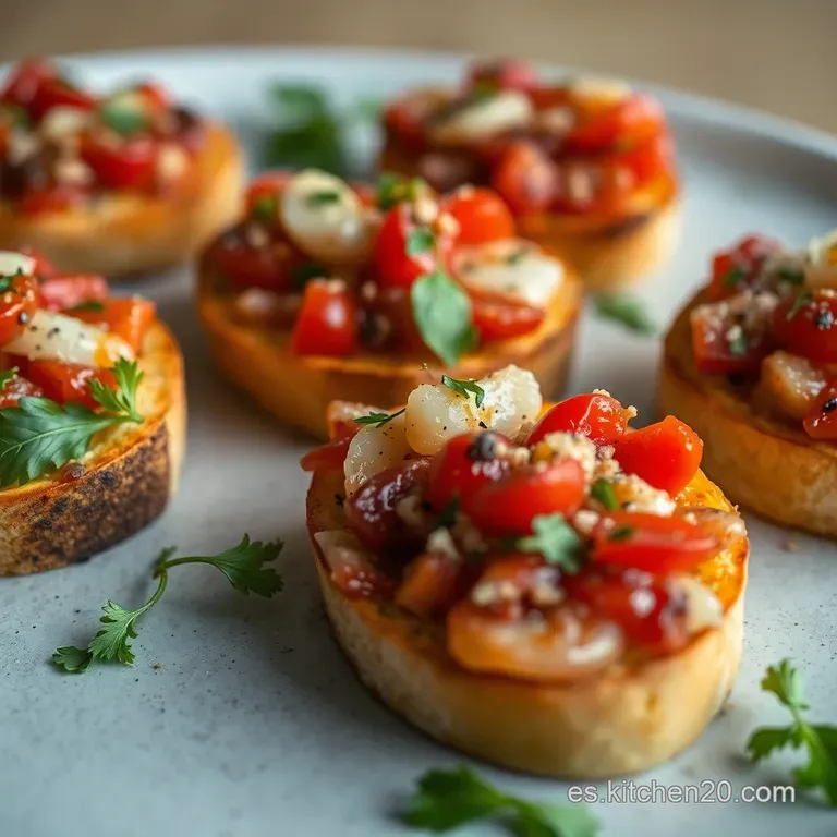Bruschettas Fiesta: Tres Sabores Deliciosos