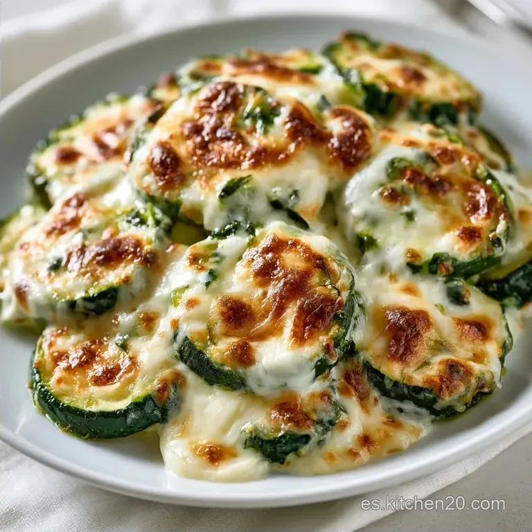 Calabacín Al Horno Con Queso Gratinado