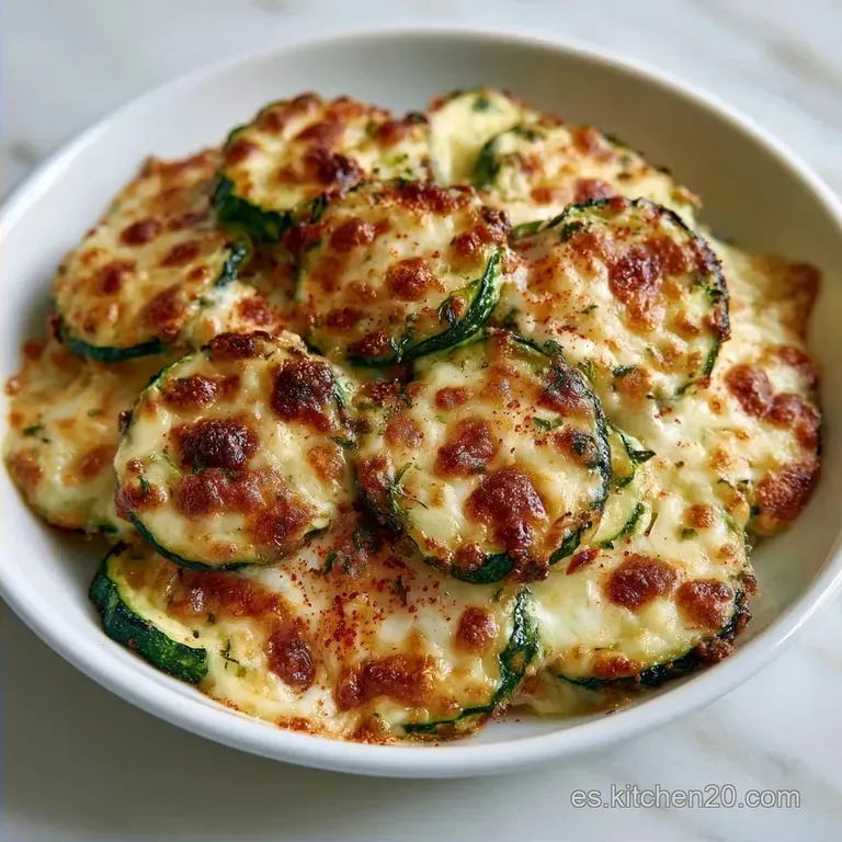 Calabacín Con Queso En Airfryer Con Ajo En Polvo