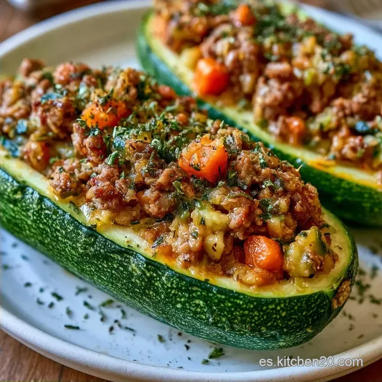 Calabacines Rellenos Con Thermomix con Carne