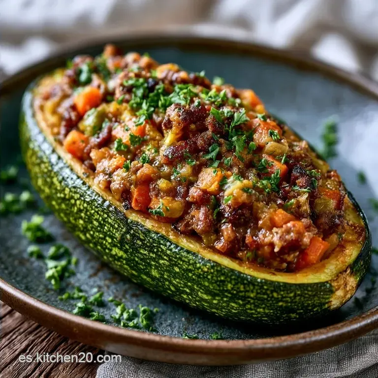 Calabacines Rellenos Ternera: Base Firme y Gratinados