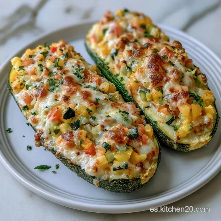 Calabacines Rellenos de Verduras y Queso