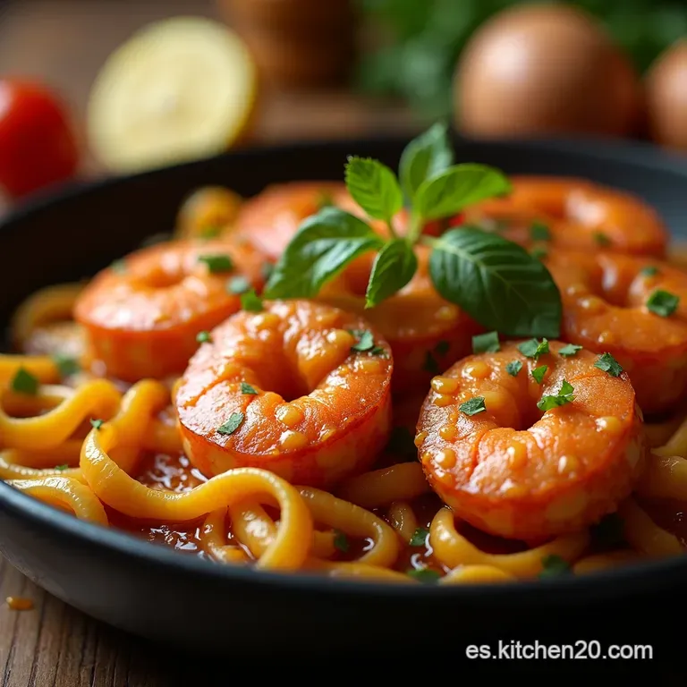 Camarones a La Plancha Con Sabor a Fiesta presentation