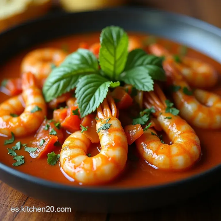 Camarones Al Mojo De Ajo Sabor Mazatleco presentation