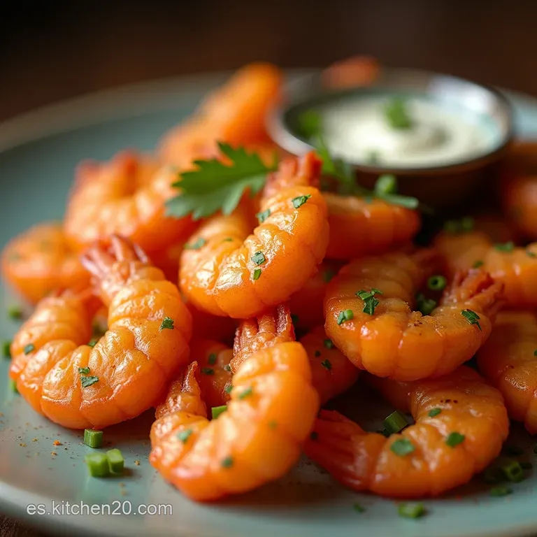 Camarones Al Fuego Lento Explosi&oacute;n de Dulzor y Picante Estilo Firecracker