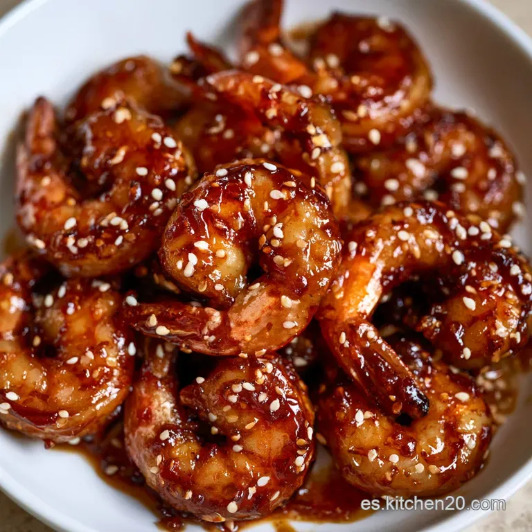 Camarones Teriyaki Casero: Glaseado Umami