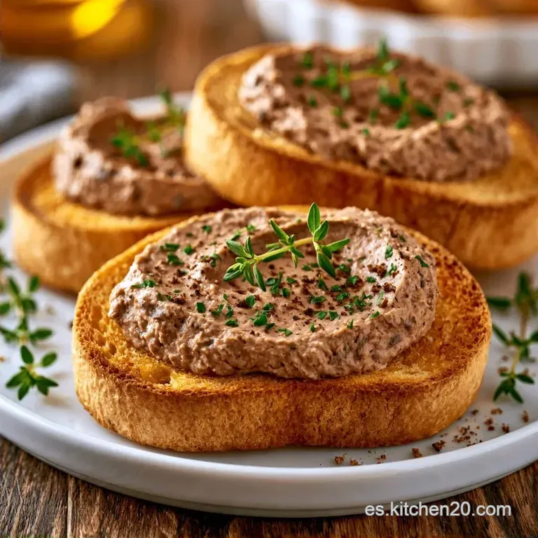 Canapés De Paté Con Hígado De Pollo