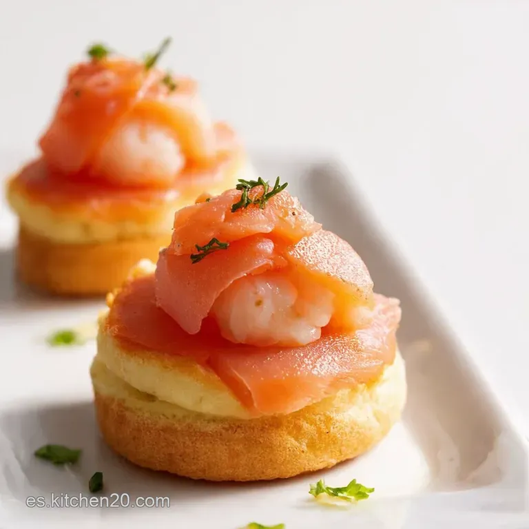 Canap&eacute;s Festivos de Salm&oacute;n y Langostinos