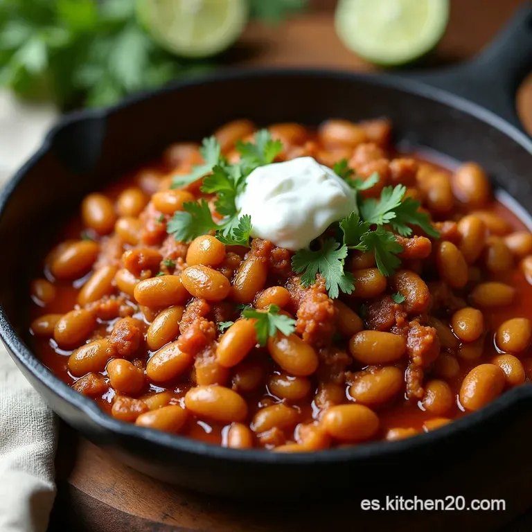 Cazuela Vaquera De Res Frijoles y Sabor