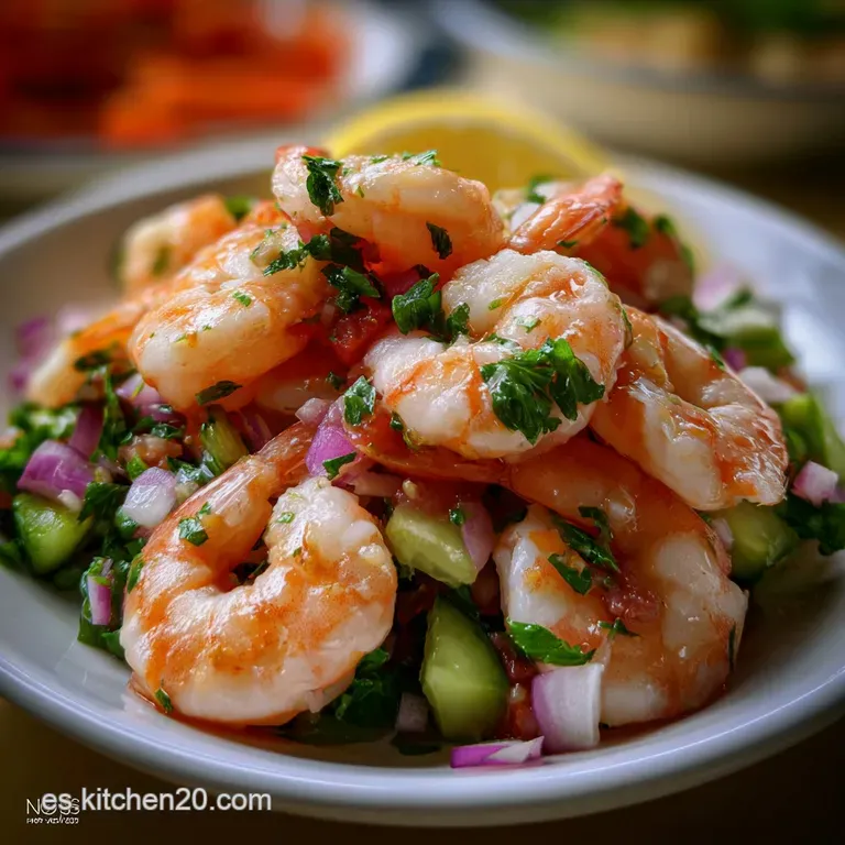 Ceviche de Camar&oacute;n al Estilo Pac&iacute;fico: Explosi&oacute;n C&iacute;trica