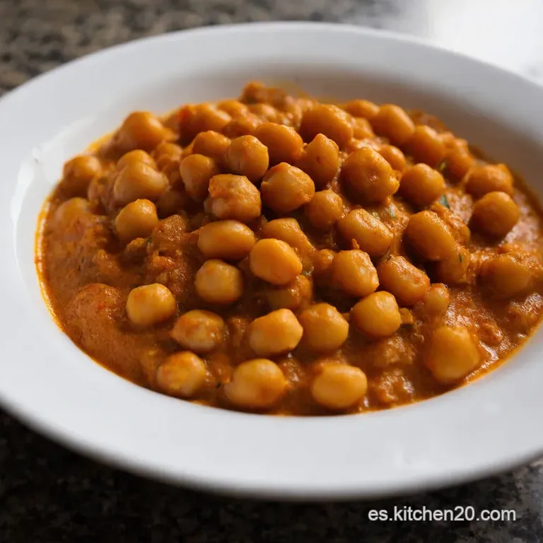 Chana Masala Curry De Garbanzos Al Estilo Indio presentation