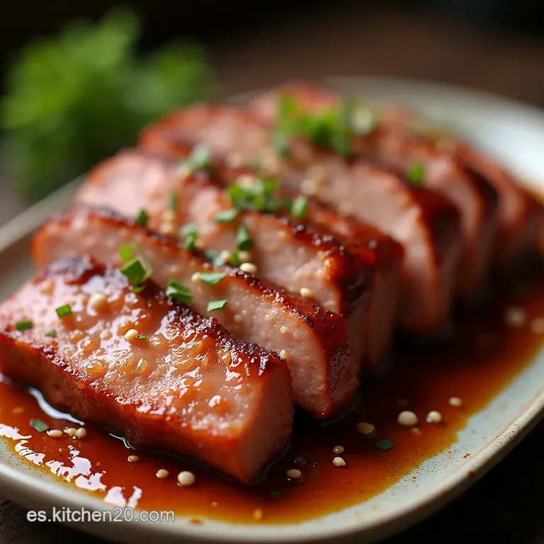 Char Siu de la Abuela El Cerdo Asado Chino con Lacado Dulce y Especiado